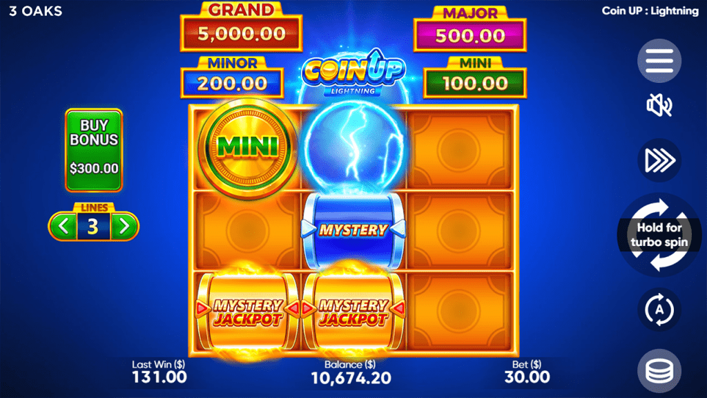 interface de Coin Up
